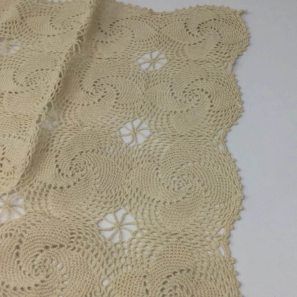 Vintage Handmade Doilies Pinwheel Set of 2